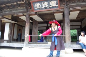 Ross in Costume at Korean Folk Museum