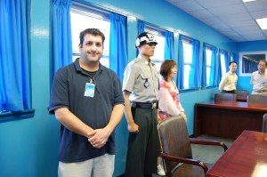 Ross With Soldier in MAC Room