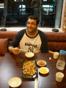 Ross at Chinese Restaurant in Insadong