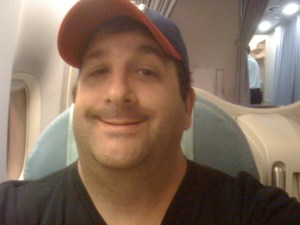 Ross on the Plane on the Way Home