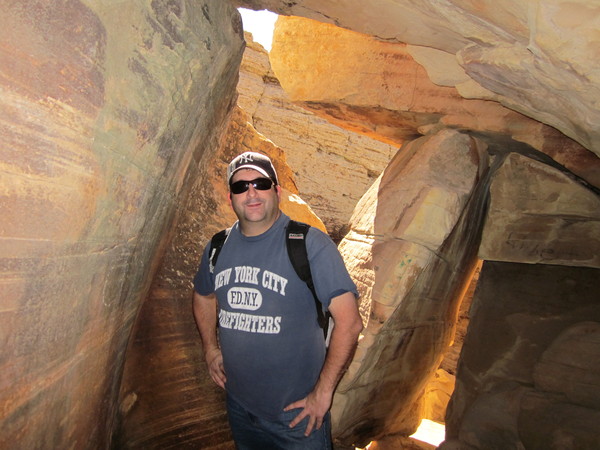 Ross hikes in Red Rock