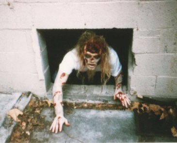 Zombie Sean Kinney on set of "Circus Envy."